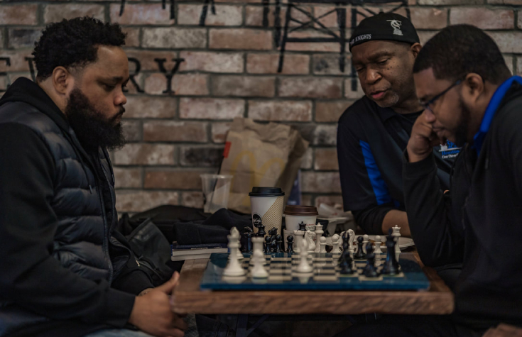 Master Bo Githoro, Coach Rob and Coach - The Chess Academy